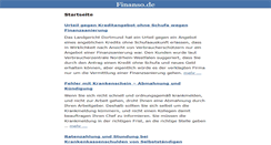 Desktop Screenshot of finanso.de