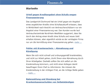 Tablet Screenshot of finanso.de